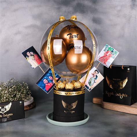 Ferrero Rochers & Photos Hot Air Bouquet