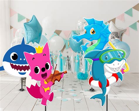 Shark Theme Premium Cutout Combo | Birthday Party Decorations – Party ...
