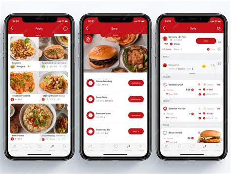 Premium Photo | Food delivery mobile app UI UX design concept AI Generated