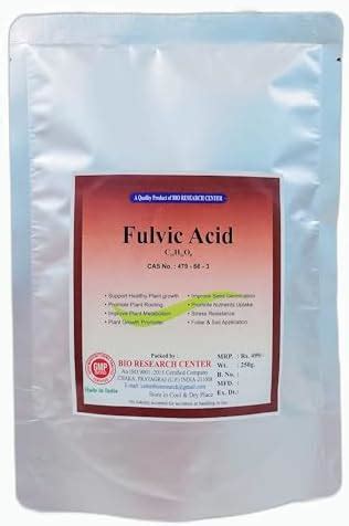 BIO RESEARCH CENTER - FULVIC ACID - Organic Plant Growth Promoter ...