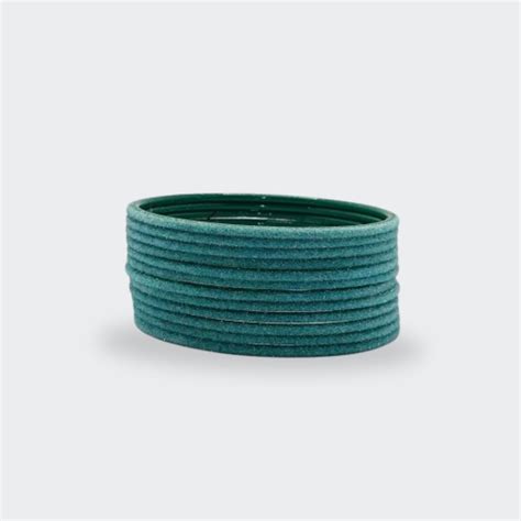 Teal Velvet Fabric Premium Bangles – Banjal