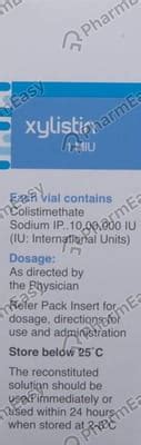 Xylistin 1 MIU Powder For Injection (1): Uses, Side Effects, Price ...