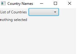 Choice Box JavaFX 的图像结果