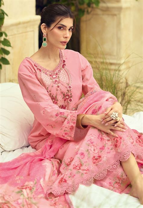 Premium Swiss cotton digitally printed suit – Aisha Creations