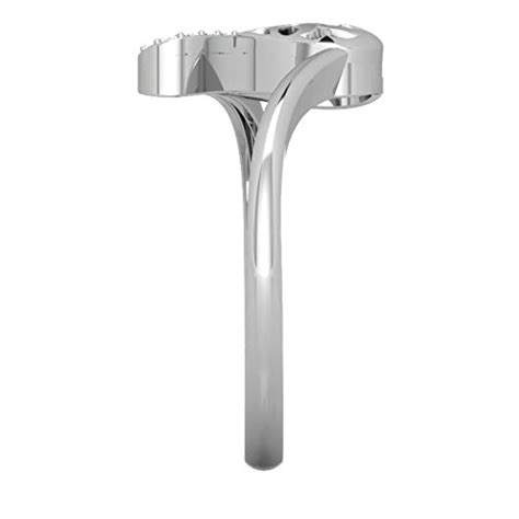 Buy Pristine Fire 9KT White Gold and Diamond Ring for Women at Amazon.in