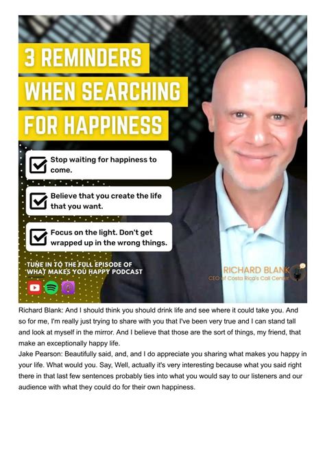 PPT - What makes you HAPPY? podcast guest Richard Blank Costa Ricas ...