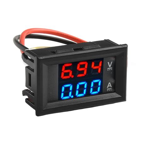 RANMEI Dual Led 3 Digit Digital Dc 100V 10A Voltmeter Ammeter Voltage ...