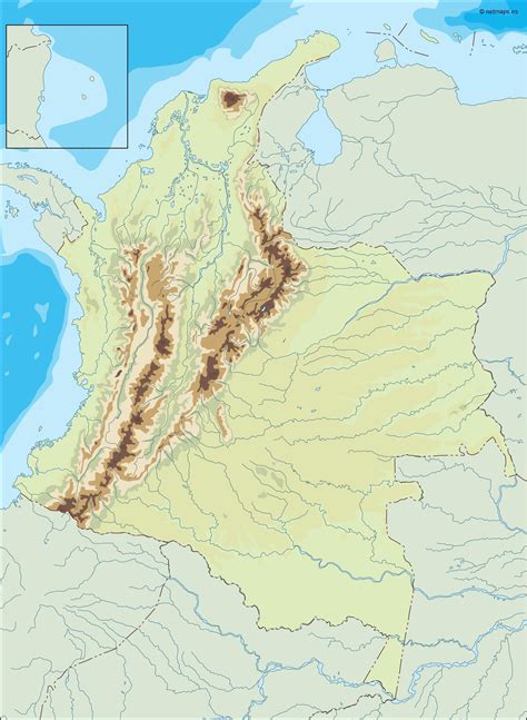 colombia illustrator map. Eps Illustrator Map | Vector World Maps