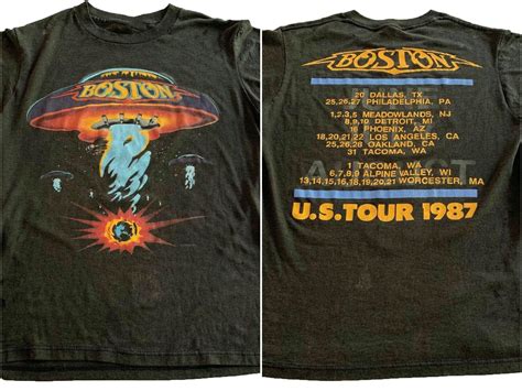 Vintage Boston Rock Band Concert Tour Shirt 1987 T-Shirt Limited | Tour ...
