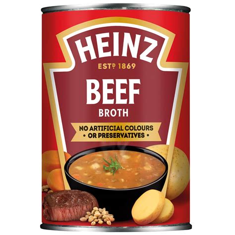 Heinz Beef Broth Soup 400g | Groceries | Tinned Soups - B&M