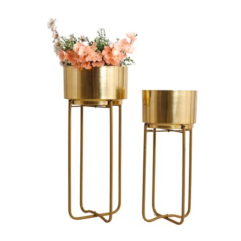 Oasis Gold Set Planter (Set of 2) – HomeShastra