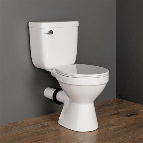 MaceratingFlo Rear Outlet Toilet with Tank: Powerful Flush & Space ...