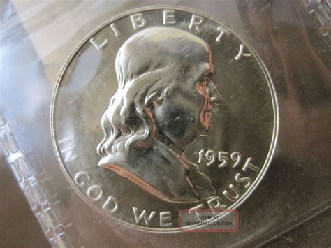 Ben Franklin Silver Half Dollar 1959