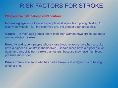 Stroke/types/risk factors/recognition of stroke | PDF