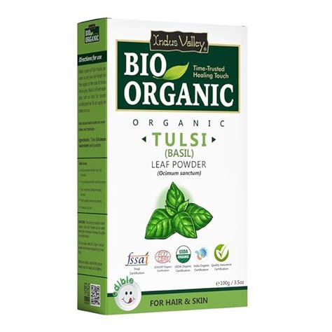 Buy Indus Valley 100% Organic Tulsi Powder | Natural Tulsi Leaf Powder ...