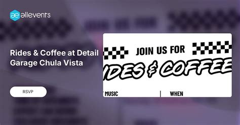 Rides & Coffee at Detail Garage Chula Vista, 1655 Broadway, Suite 10 ...