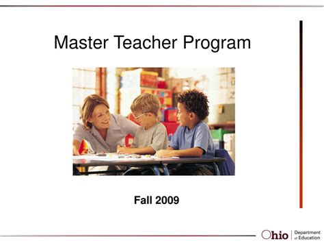 Image result for Master Teacher Program Requirements