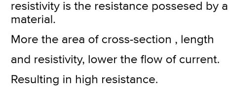 Define resistivity of a conductor. How does the resistance of a wire ...