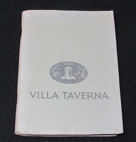 Rare Villa Taverna Club San Francisco Booklet 1965 Member List Bylaws ...