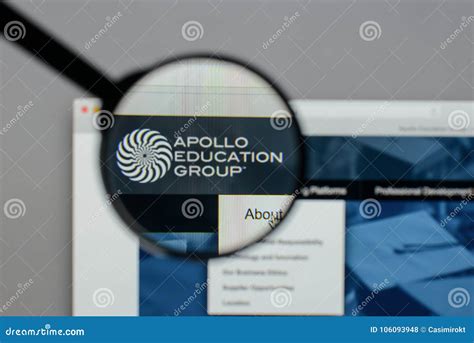 Milan, Italy - August 10, 2017: Apollo Education Group Logo on T Editorial Stock Photo - Image ...