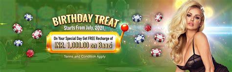 Birthday Treat Bonus, Best Online Casino in India | Baazi247