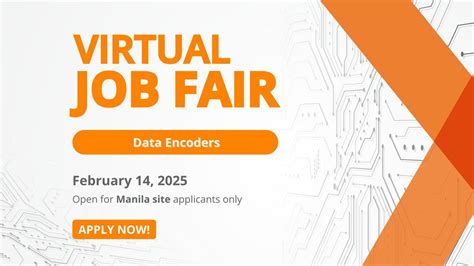 Virtual Job Fair for Data Encoders (Manila Applicants Only), Online ...