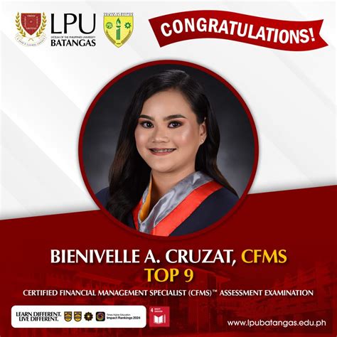 Certified Financial Management Specialist (CFMS)™ Assessment Examination Topnotcher - Lyceum of ...