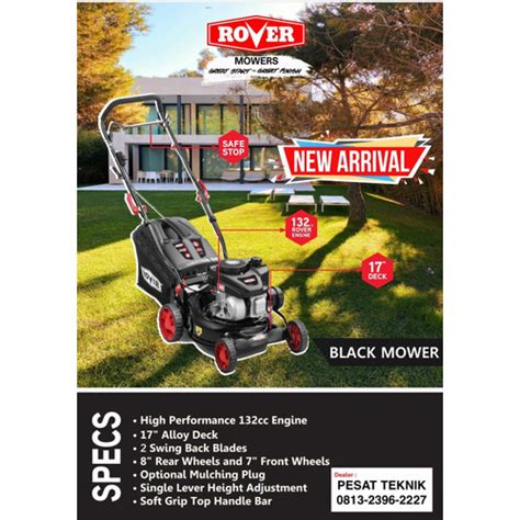 Jual Mesin Potong Rumput Dorong Rover Black Mower - Jakarta Barat ...