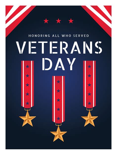 Veterans Day Poster 247836 Vector Art at Vecteezy