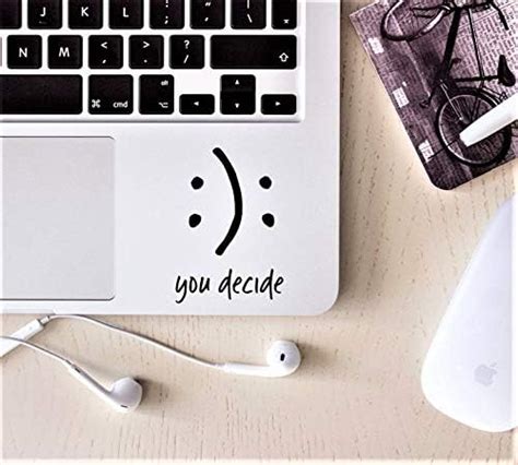 ISEE 360® You Decide Smile Emoji Symbol Trackpad Laptop Motivational ...