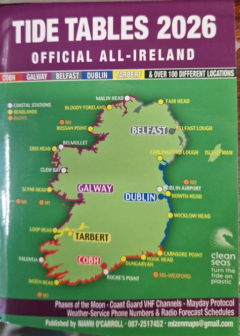 Tide Tables 2026 - All-Ireland - Rory's Fishing Tackle