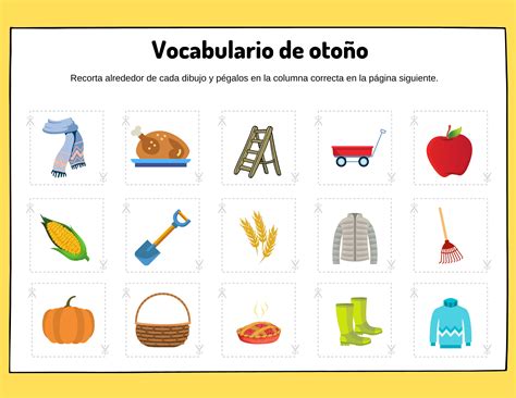 Fall Vocabulary Sort - Speech Therapy Talk Membership