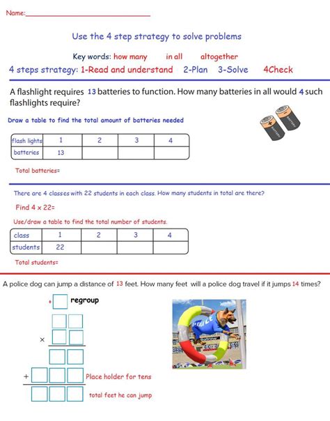 Problem Solving Worksheets 的图像结果