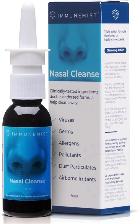 Amazon.com: ImmuneMist Nasal Cleanse - Doctor Recommended Anti Viral ...