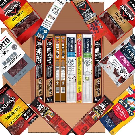 Buy Beef Jerky Variety Pack - 19 Count - Jerky Gift Box - Healthy ...