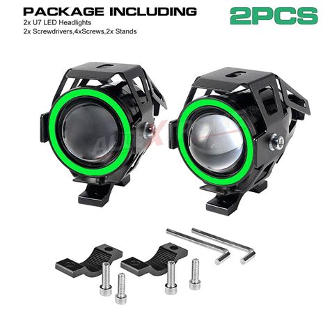 AllExtreme EXU7BG2 U7 CREE LED Fog Light Work Lamp with Hi/Low ...