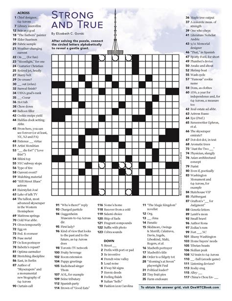 00 FINAL Color_Strong True Crossword Puzzle
