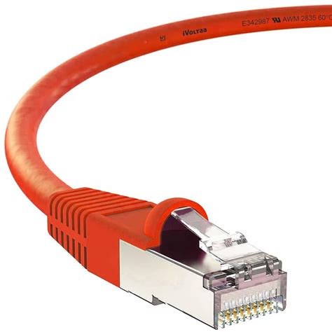 iVoltaa Ethernet Cable CAT7 Cable Dual Shielded SSTP, 100% Copper ...