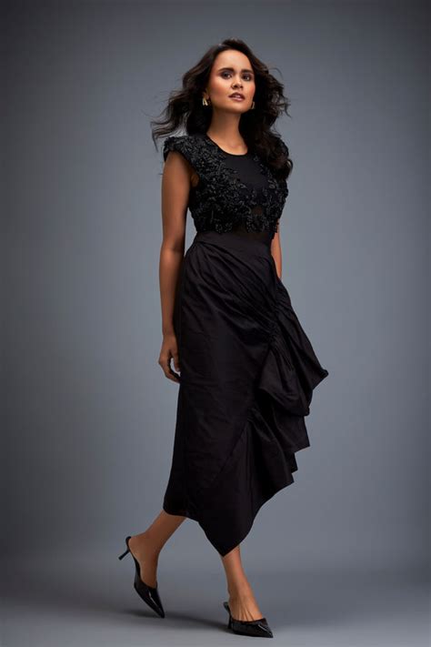 Deepika Arora - Sheer Asymmetric Co-ord Set - Elahe