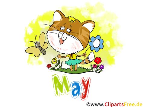 May Illustration - Month Clip Art free