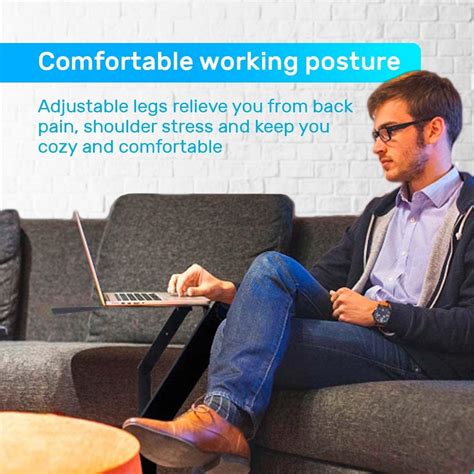 Buy Desk York Portable Laptop Table for Couch, Computer Lap Desk ...