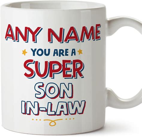 MUGFFINS Tazas Personalizadas para YERNO - En Inglés - You Are Super ...