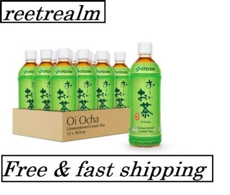 Buy Ito En Oi Ocha Unsweetened Green Tea, 16.9 fl oz. 12-Pack Free ...