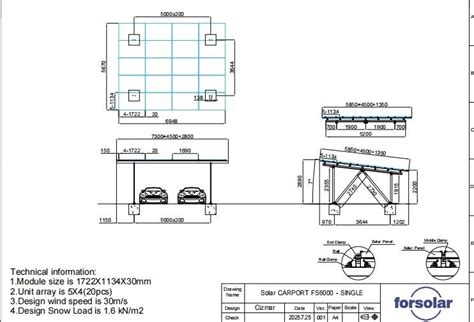Solar Carport Structural Load Analysis
