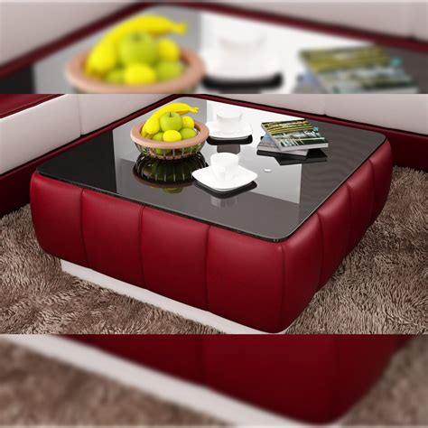 Modern Red Coffee Table Anouk Modern Red Modular Sofa, Three/ Two
