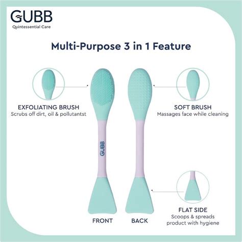 Buy GUBB Multipurpose Silicon Brush - Apply, Cleanse & Exfoliate ...