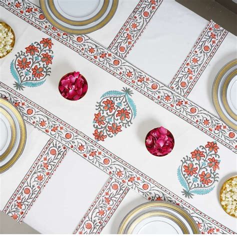 Daffodil Block Print Runner