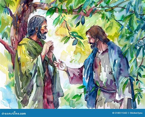 Picture Of Jesus And Zacchaeus