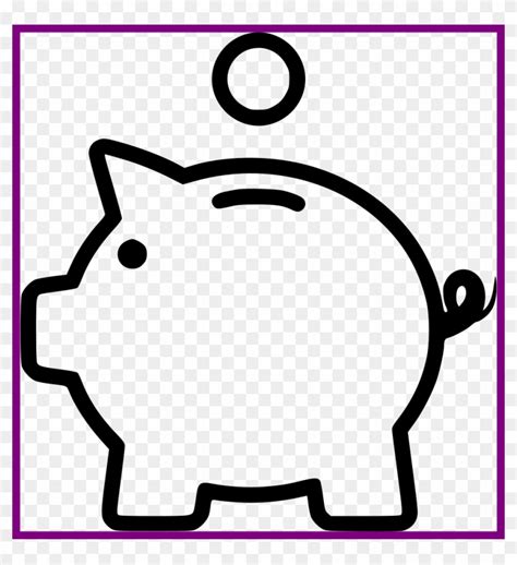 Marvelous Piggy Bank Coin Svg Png Icon Pic Of Ideas - Simple Piggy Bank ...