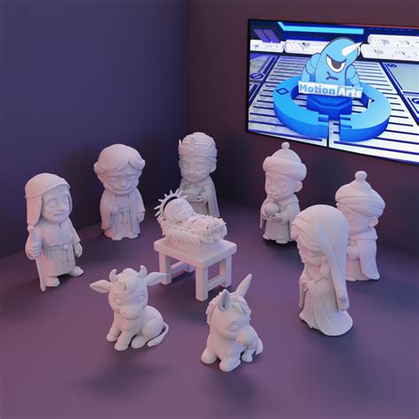 🎄 Nativity scene・Free STL File for 3D printing・Cults